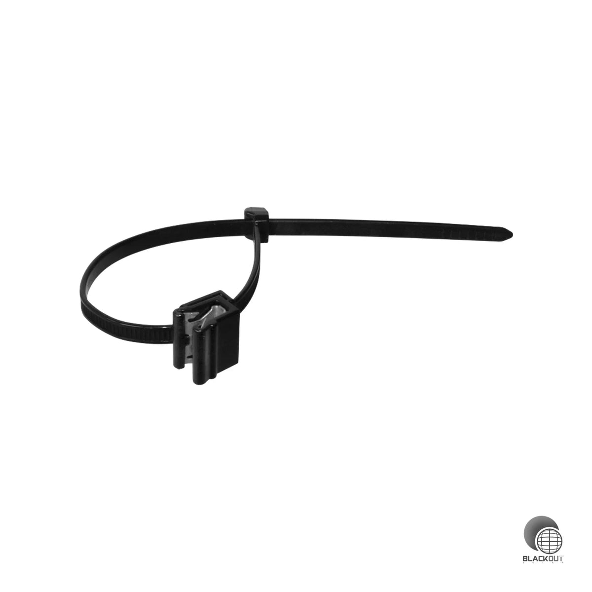 Kabelbinder mit Aufsteckfunktion für die sichere und ordentliche Outdoor-Verlegung von Solarkabeln. Ideal für die professionelle Kabelmontage an PV-Anlagen.