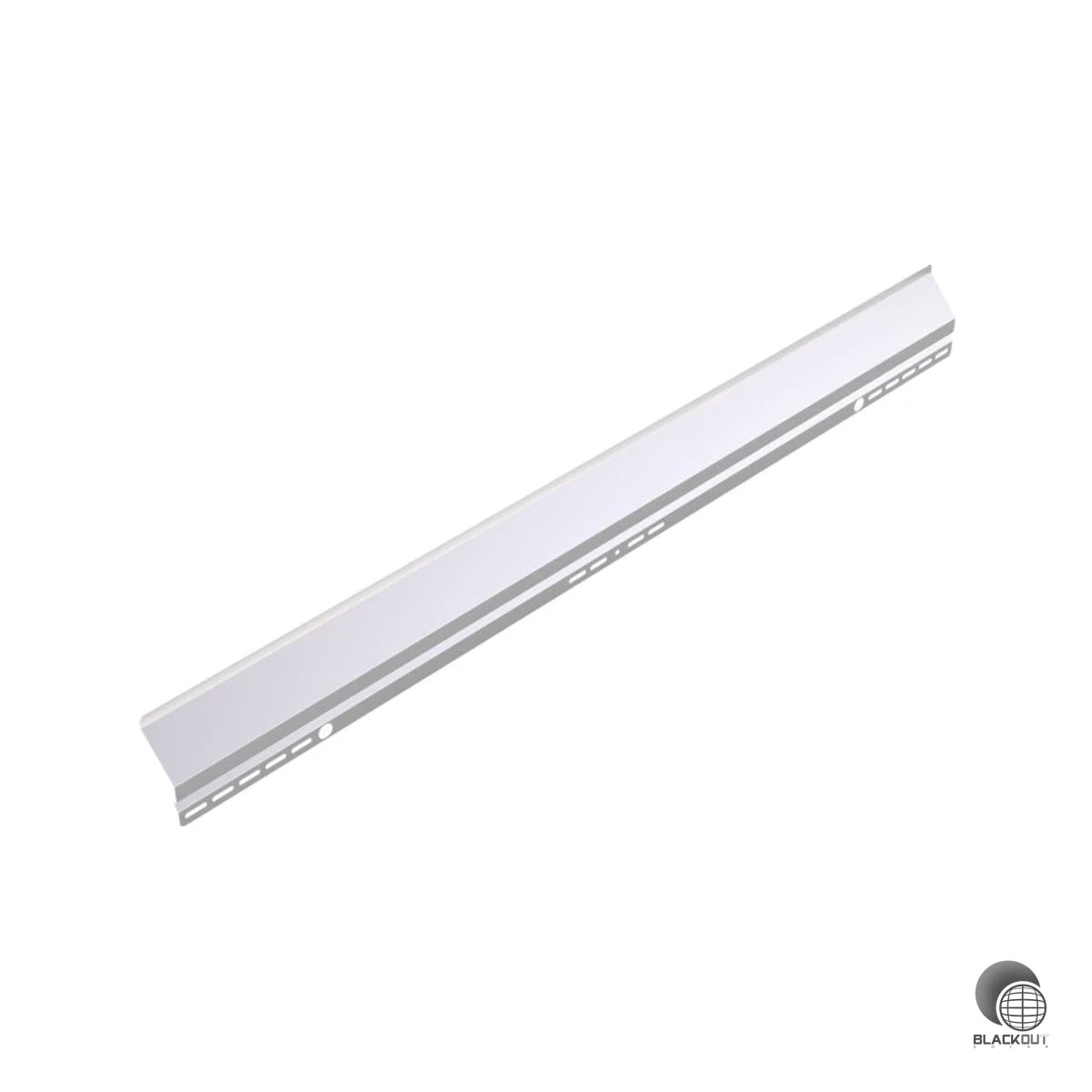 Windleitblech für Flachdach-Photovoltaikanlagen mit 10° Neigung, passend für Module bis 1.750 mm Länge — aus beschichtetem Stahl für dauerhafte Witterungsbeständigkeit.