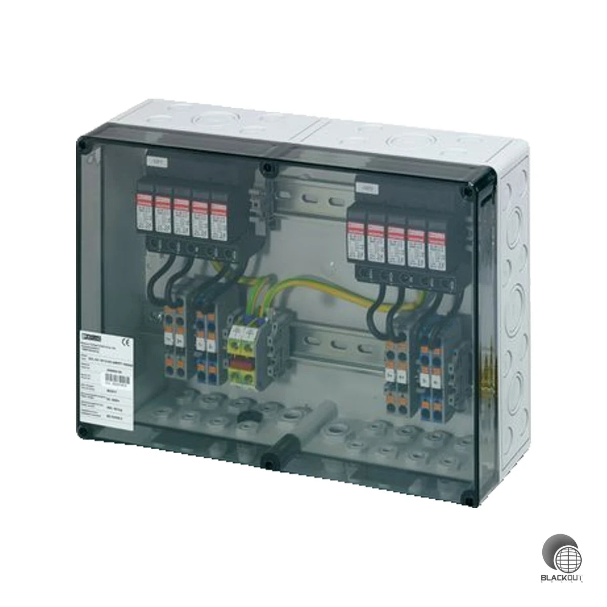 Professioneller Generatoranschlusskasten mit kombiniertem Überspannungsschutz Typ 1 und Typ 2 für eine MPP-Eingangsspannung bis 1000 V DC — ideal für die sichere DC-seitige Verschaltung von PV-Strings.