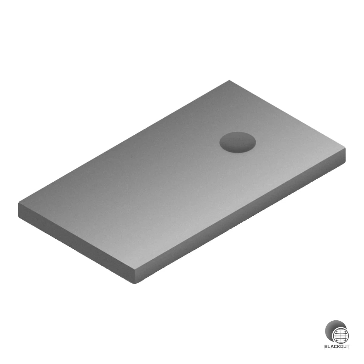 Aluminium-Adapterblech für M12-Stockschrauben und M12-Dachanker – für die sichere Dachanbindung in Kombination mit dem Climber M12 oder als Ergänzung zum Dome FixPro.