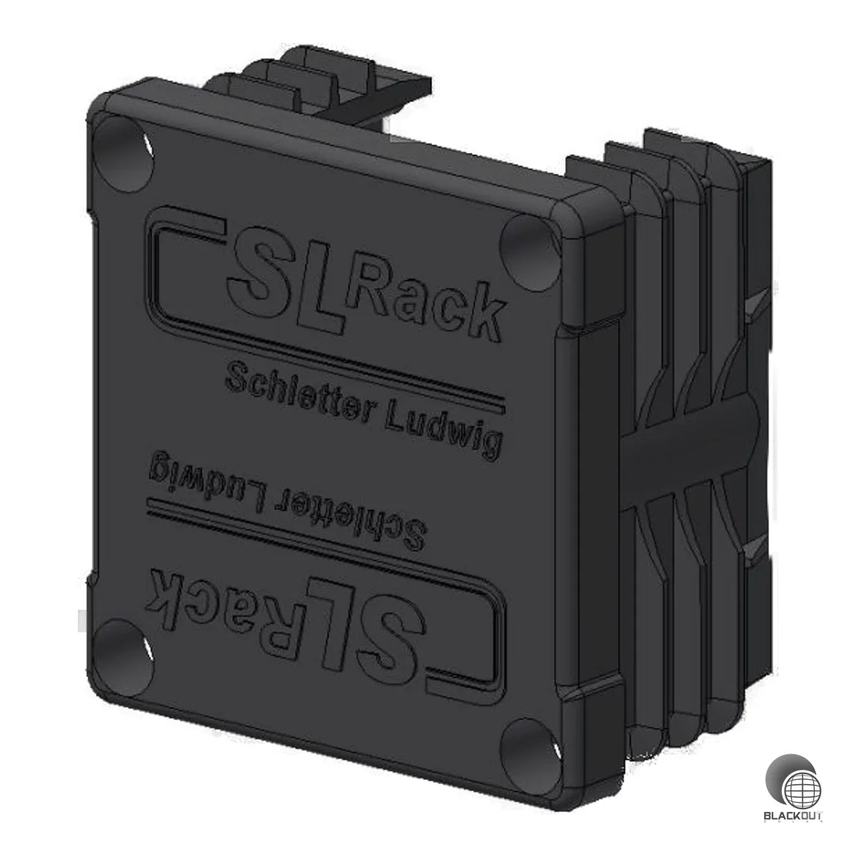 Passgenauer Profilabschluss aus Kunststoff für SL Rack Montageschienen mit 40x40 mm Querschnitt. Schützt das offene Profilende vor Schmutz und Feuchtigkeit.