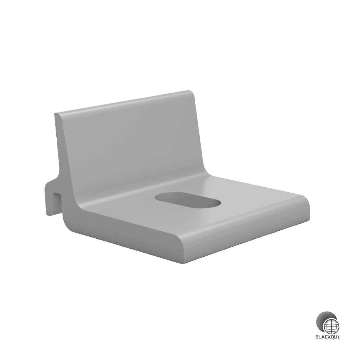 Vielseitiger Aluminium-Kreuzverbinder zur Befestigung von K2 Montageschienen an Stockschrauben M10 oder Dachanker M10 – auch als Verbindungselement zwischen Flachdach-Montagefuß und Dome FixPro einsetzbar.