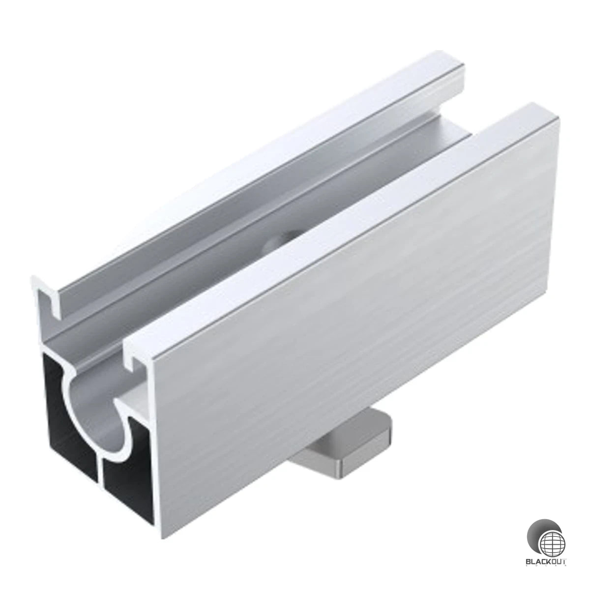 Höhenadapter für alle CompactPITCH- und METAL-Schienenkomponenten, der mindestens 50 mm Abstand zwischen Modul und Dach ermöglicht. Gefertigt aus Aluminium und rostfreiem Edelstahl für dauerhafte Witterungsbeständigkeit.