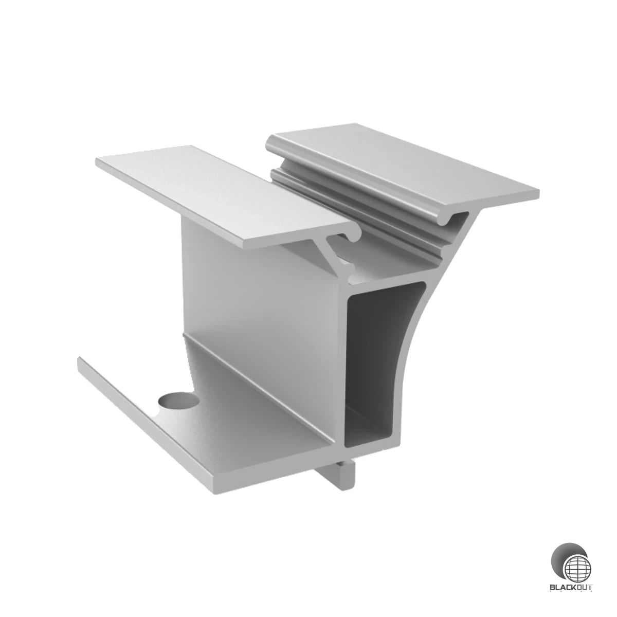 Präzisionsbauteil für die dachparallele Modulaufständerung im K2 Systems Dome Zero System. Der Peak verbindet Modul und BasicRail sicher und passgenagenau.