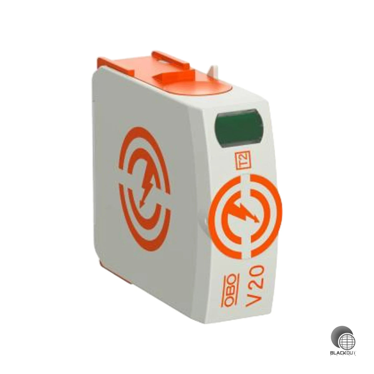 Modulares Oberteil für den SurgeController V20 — schützt 230-V-Anlagen zuverlässig vor Überspannungsschäden gemäß VDE 0100-443.