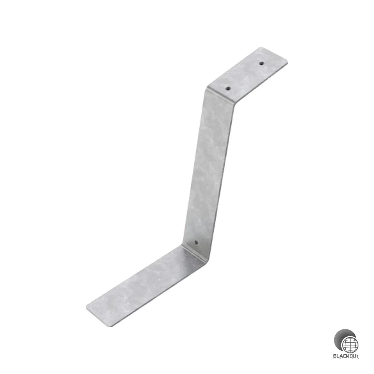 Feuerverzinkter Stahl-Anfangsfuß für die GS10plus-Flachdach-Aufständerung von Aerocompact — ideal für eine feste 10°-Neigung mit großzügiger Bodenfreiheit.