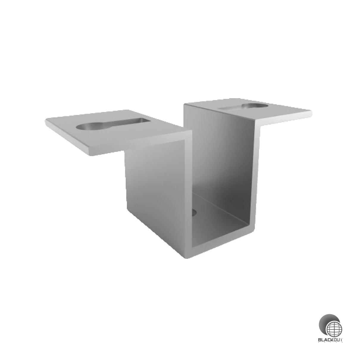 Vielseitiger Aluminium-Verbinder für Schletter Montagesysteme — ermöglicht flexible Kreuzverbindungen im PV-Gestell. Befestigungsmaterial separat erhältlich.