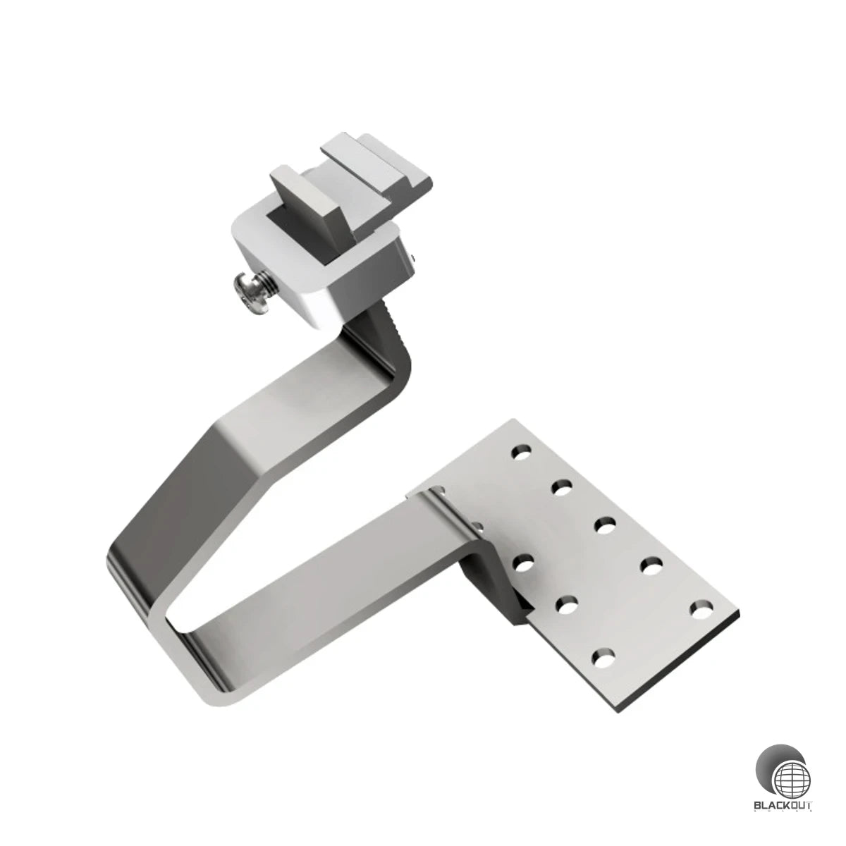 Zuverlässiger Edelstahl-Dachhaken für Ziegeldächer mit 55 mm Dachlattenhöhe — schnell montiert, für alle Schneelastzonen geeignet.