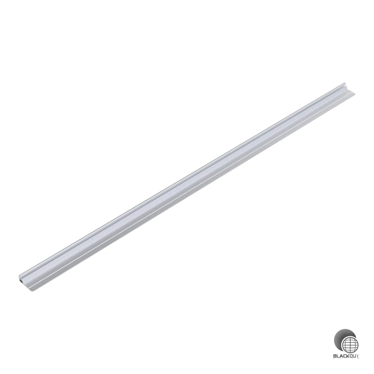 Stufenlos verstellbare Grundplatten-Brücke zur Befestigung von Dachhaken-Bügeln neben dem Sparren mit bis zu 140 mm seitlichem Versatz. Lieferlänge 2200 mm, aus hochwertigem Aluminium EN AW-6063 T66.