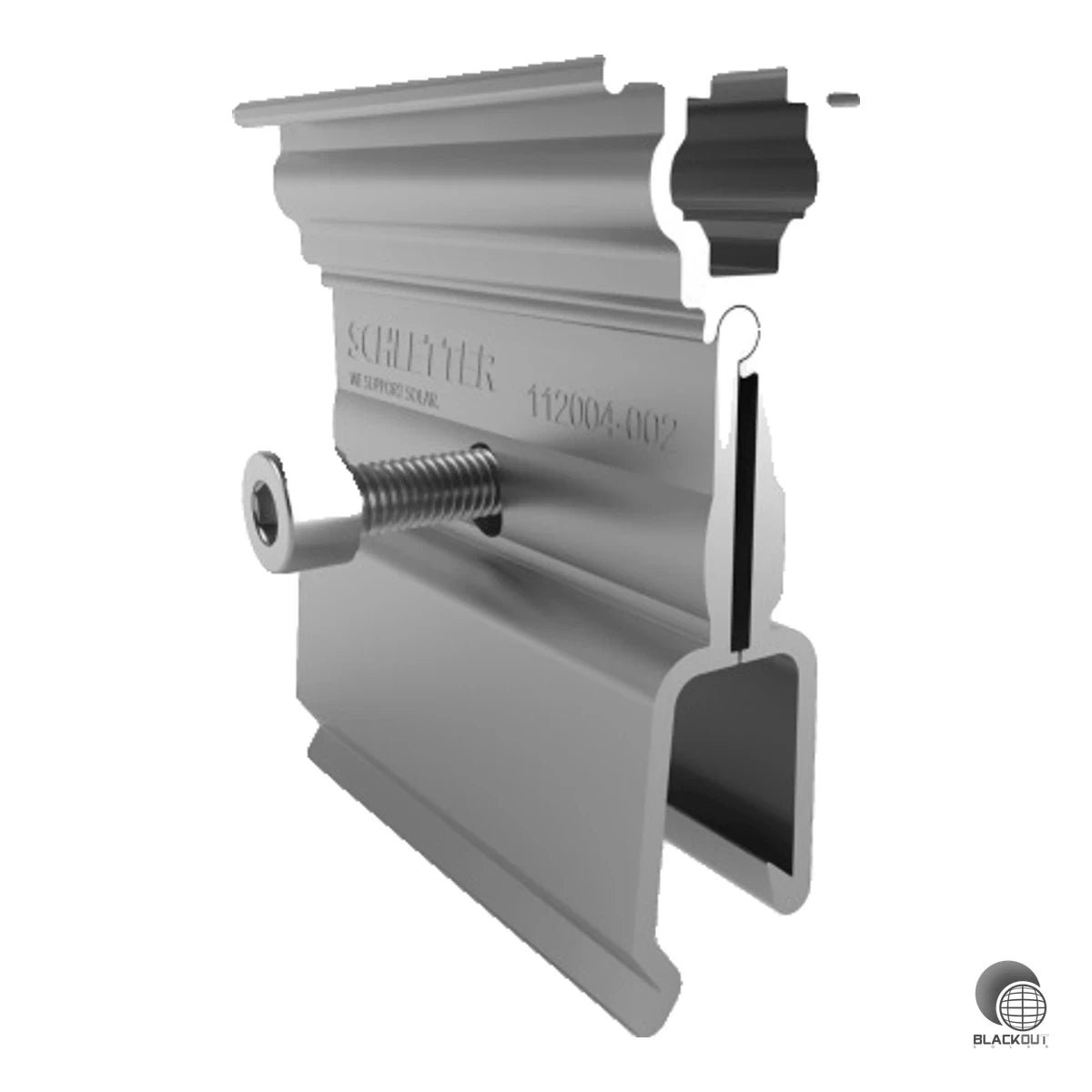 Aluminium-Falzklemme zur durchdringungsfreien Montage von PV-Modulen auf Stehfalzblechen wie Zambelli RibRoof500. Einfache Klemmverbindung ohne Dachdurchdringung – inklusive Befestigungsmaterial.