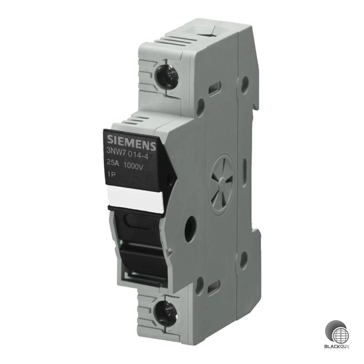 Zylindersicherungshalter für den DC-seitigen Schutz in Photovoltaik-Anlagen. Ausgelegt für Sicherungen der Größe 10x38 mm mit einer Bemessungsspannung von 1000 V DC und 30 A Nennstrom.