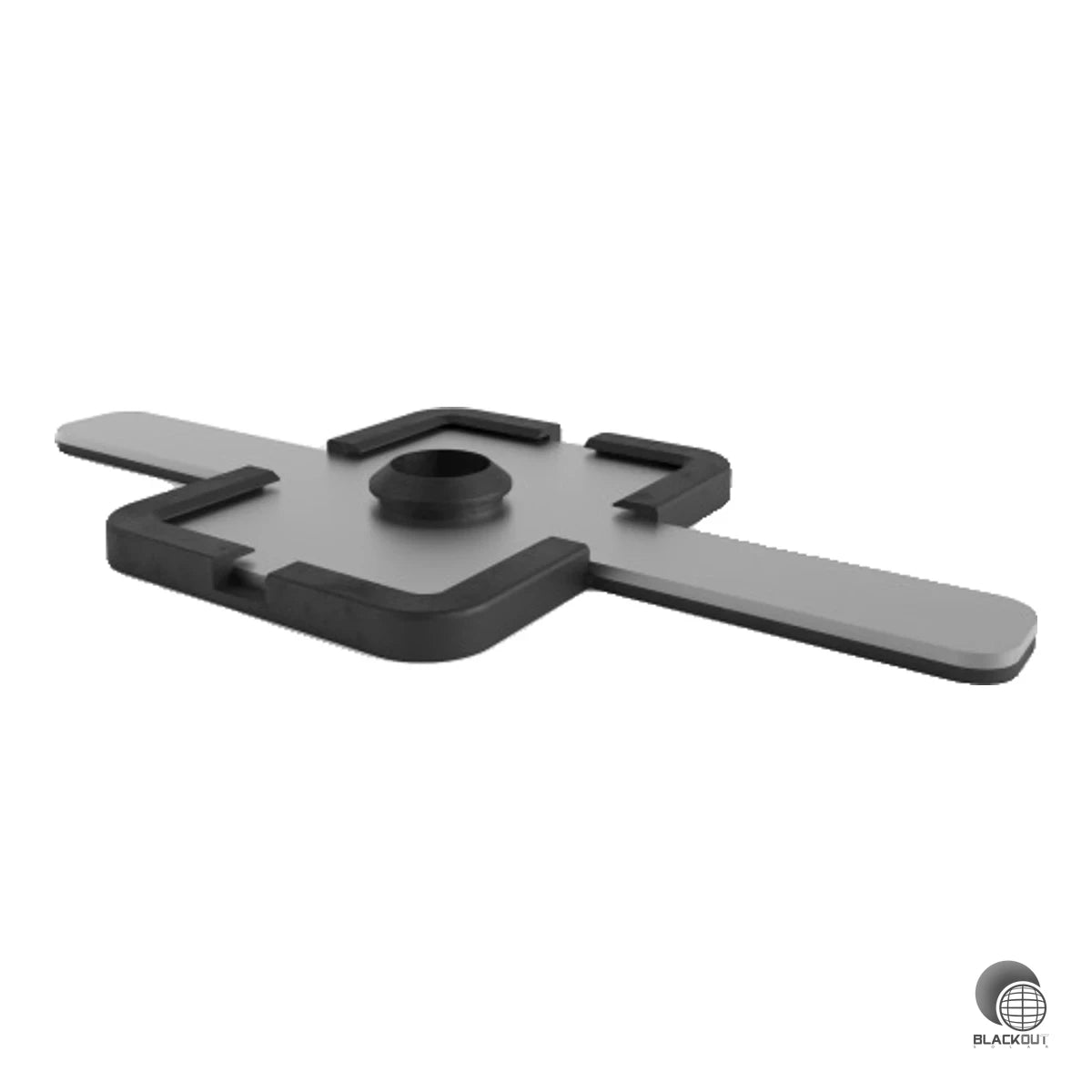 Abdichtungskomponente aus Aluminium mit integrierter EPDM-Dichtung für PV-Montagesysteme auf Trapezblech-Dächern. Wird in Kombination mit dem Schletter Universal-Adapter Uno M8 und selbstfurchenden Schrauben eingesetzt.