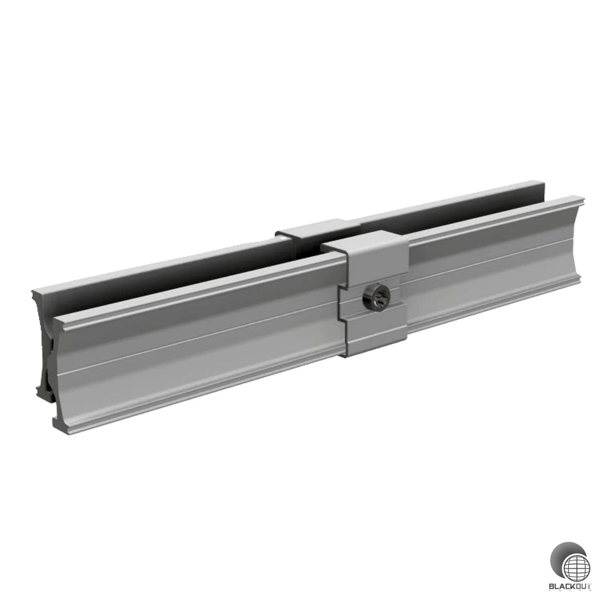 Vormontierter Innenverbinder aus Aluminium für die Längsverbindung von SL Rack RAIL 40 Tragschienen. Schwarz eloxiert für eine unauffällige Optik, mit vormontierten Edelstahlschrauben für schnelle Montage per Torx 40.