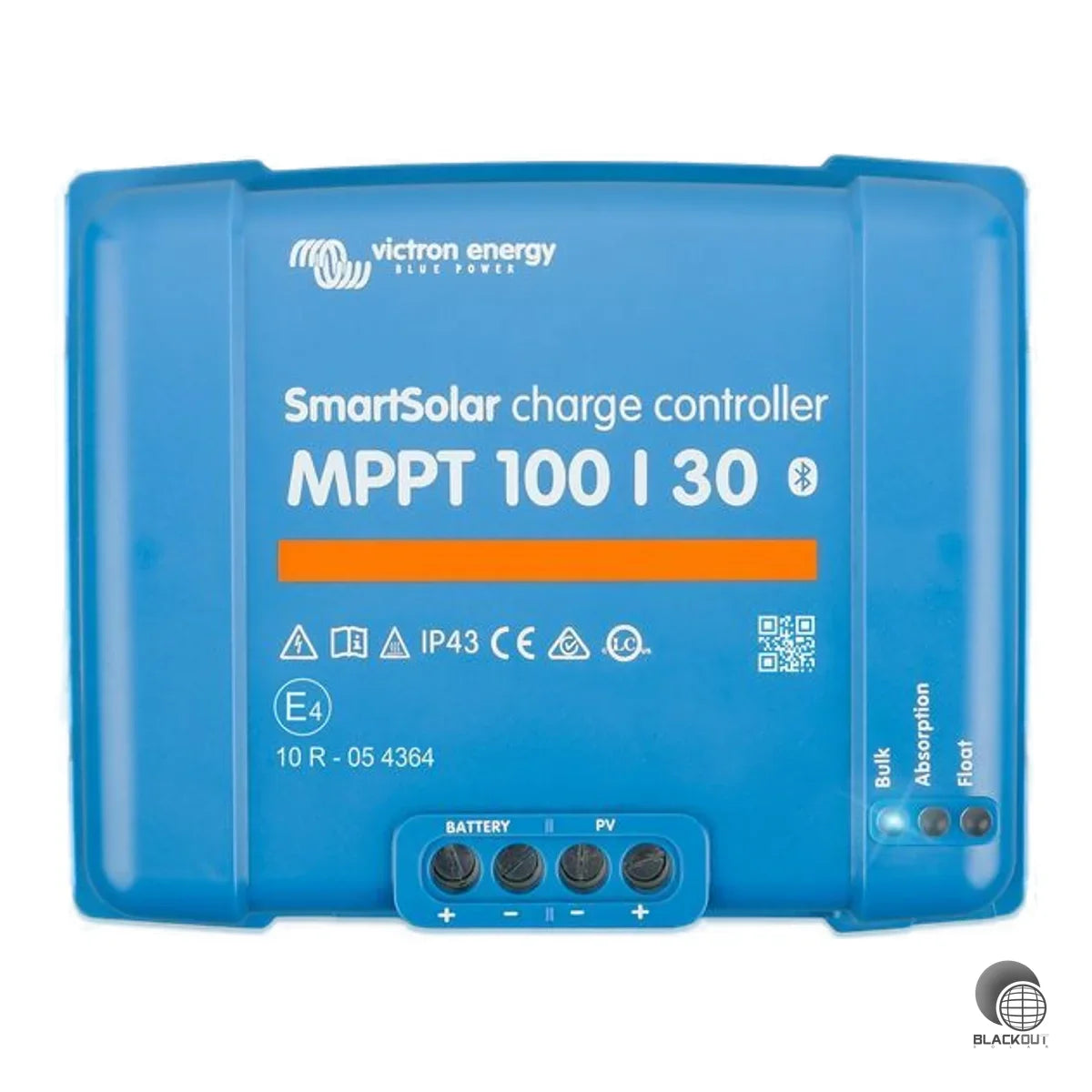 MPPT-Solarladeregler mit 30 A Ladestrom für 12/24-V-Systeme, ultraschnellem MPP-Tracking und bis zu 98 % Wirkungsgrad. Integriertes Bluetooth Smart für drahtlose Konfiguration und Überwachung.