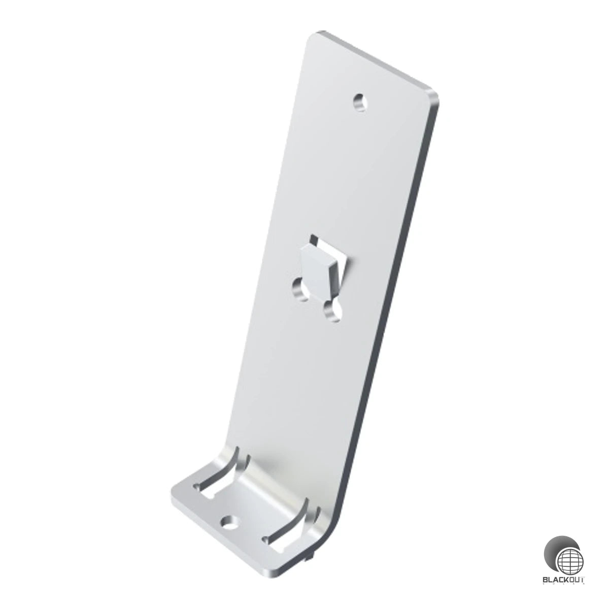 Verdrehsicherer Aluminium-Halter für die Windleitblech-Montage im Aerocompact CompactFlat SN 2 Flachdach-System. Die integrierte Einrastnase sorgt für schnelle und sichere Befestigung der Windleitbleche.