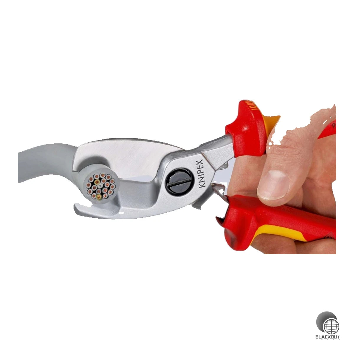 Knipex VDE-Kabelschere Doppelschneide 200mm 70mm²