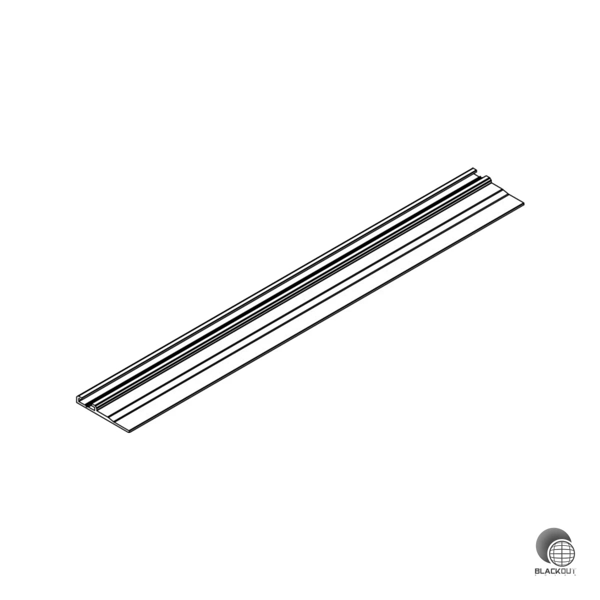 K2 Systems SingleBoard Grundplatte 2100 mm für Schrägdach