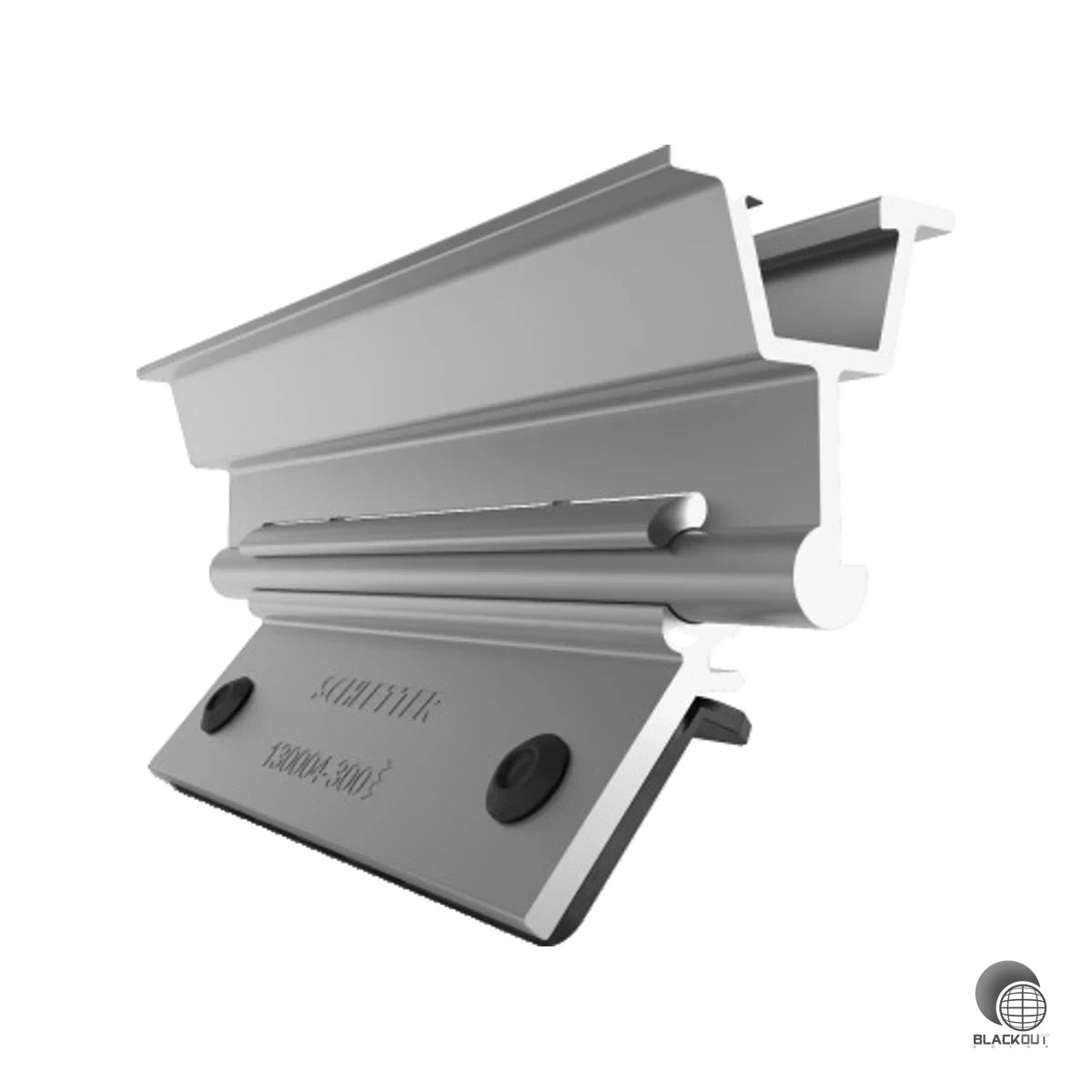 Kostenoptimiertes Befestigungssystem für PV-Module auf Trapezblech-Dächern aus Stahl oder Aluminium ab 0,5 mm Blechstärke — flexibel für Schräg- und Flachdach einsetzbar.