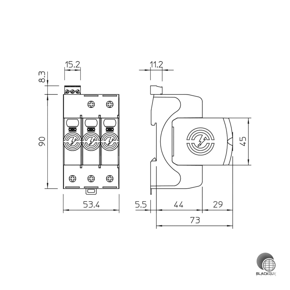 OBO Bettermann SurgeController V20 Typ 2 3-polig 280V FS