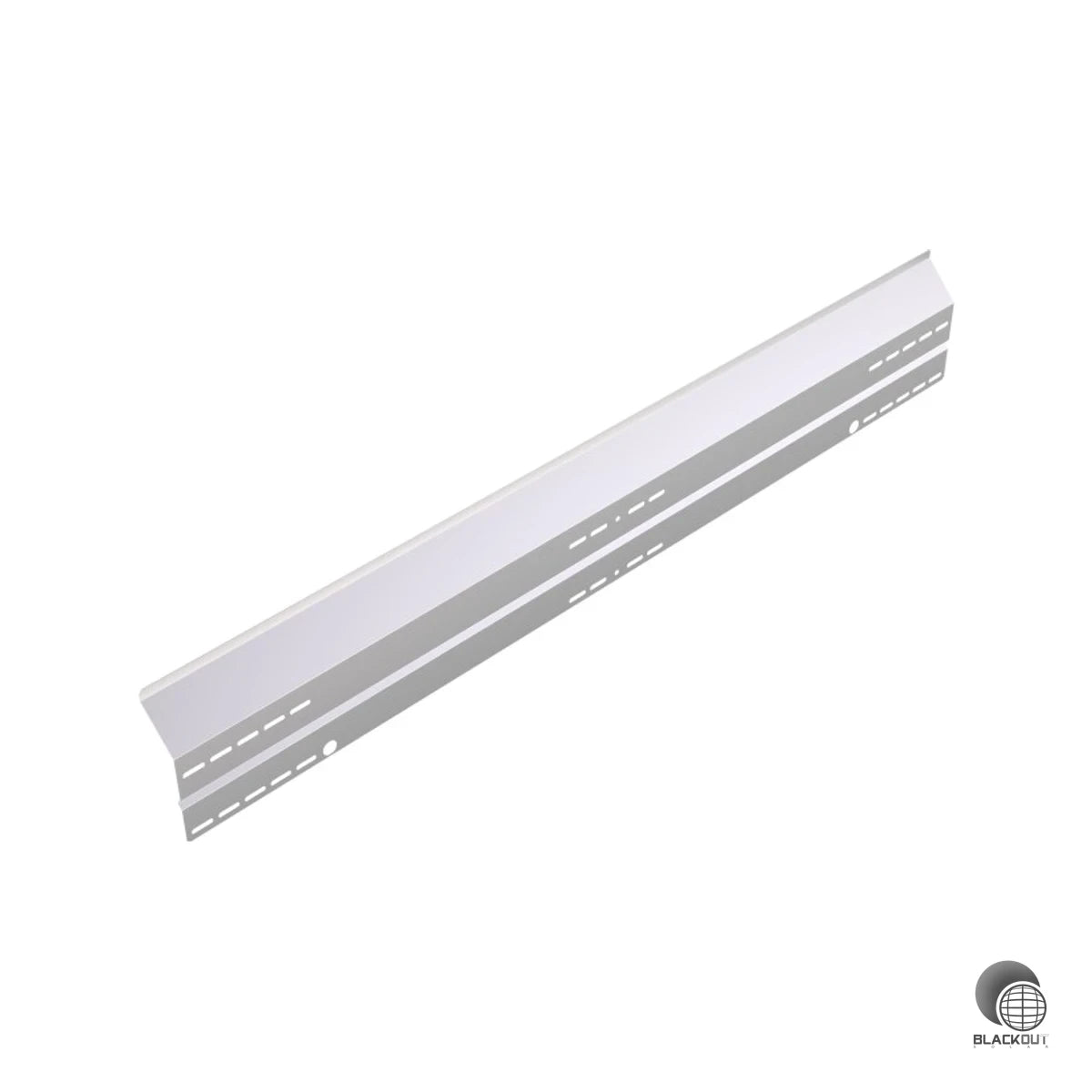 Beschichtetes Stahl-Windleitblech für Aerocompact-Flachdachmontagesysteme mit 15° Neigung – passgenau für Solarmodule bis 2.250 mm Länge.