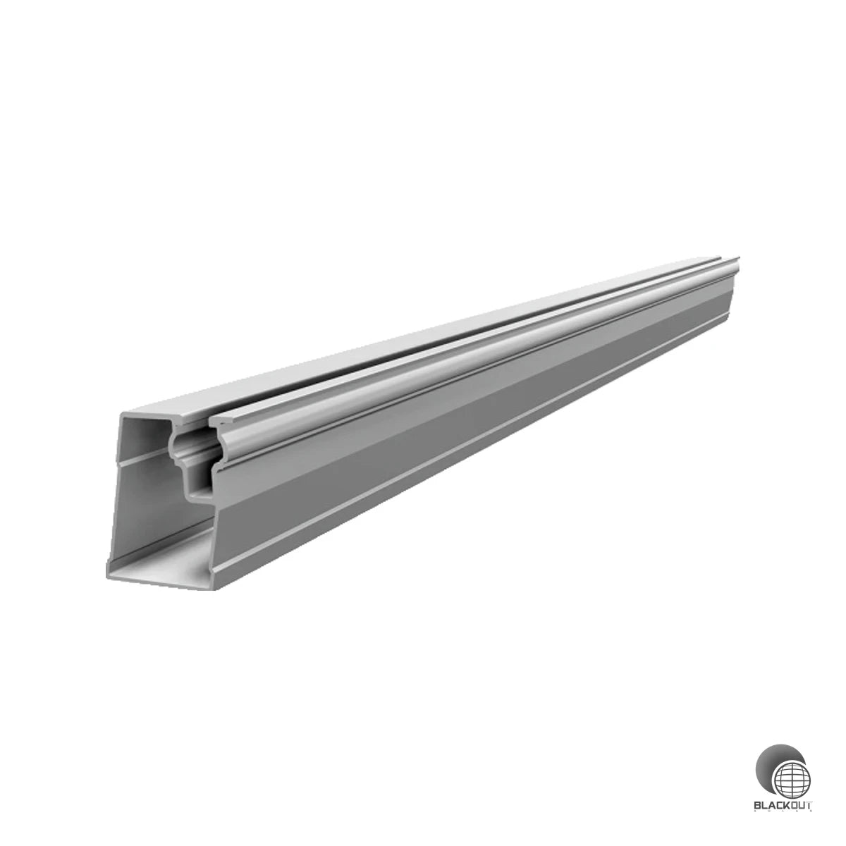 Flexible Aluminium-Tragschiene für das SL Rack Flachdachsystem Generation 2.0 — ermöglicht eine normgerechte Viertelpunktklemmung bei großen Modulformaten und hohen Schneelasten.