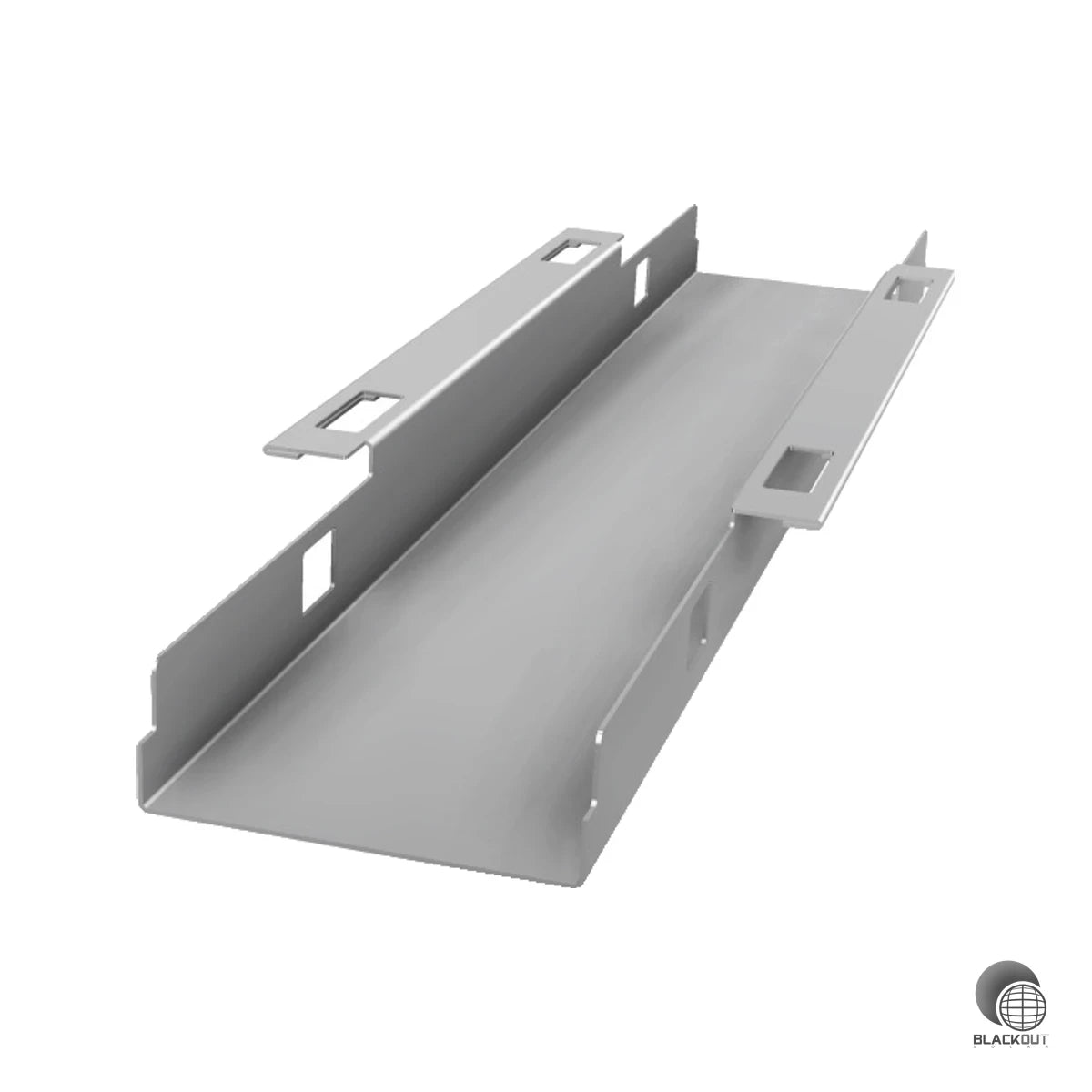 Das SL Rack Fast Flat Zwischenstück in 390 mm Länge optimiert den Reihenabstand bei Süd-ausgerichteten Flachdach-PV-Anlagen und minimiert effektiv die gegenseitige Modulverschattung.