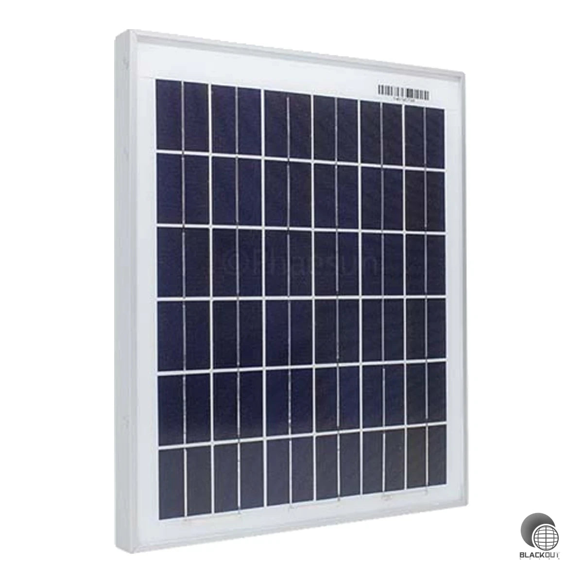 Kompaktes 20-Watt-Polykristallin-Solarmodul für 12-V-Off-Grid-Systeme – mit robustem Aluminiumhohlkammerrahmen und IP65-Anschlussdose für zuverlässigen Dauerbetrieb im Außenbereich.