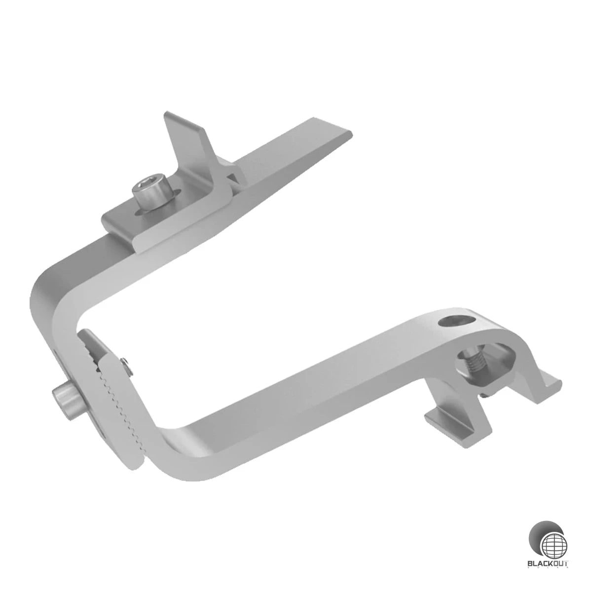 Kompletter Ausleger für die dachdurchdringungsfreie PV-Befestigung auf Dachpfannen, bestehend aus Bracket, Angle, Climber und Edelstahlschrauben – passend zum K2 SingleBoard 3S/4S (separat erhältlich).