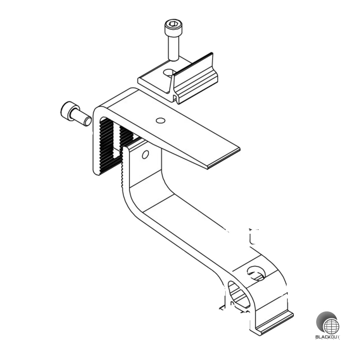 K2 Systems SingleHook 4S Dachhakenausleger Dachpfanne