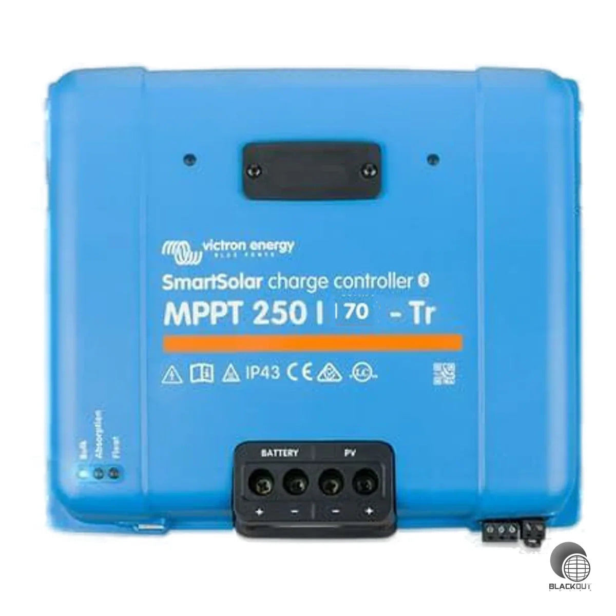 MPPT-Solarladeregler mit 70A Ladestrom für 12/24/48V-Systeme und bis zu 250V PV-Leerspannung. Ultraschnelles MPP-Tracking mit bis zu 99 % Wirkungsgrad, VE.Direct- und VE.Can-Schnittstelle für Parallelbetrieb von bis zu 25 Geräten.