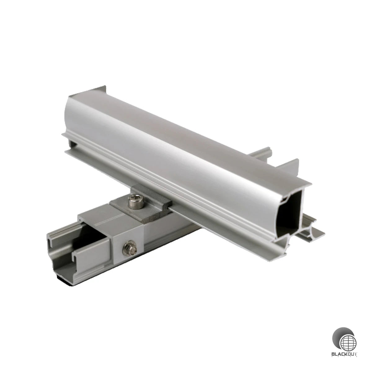 Anschauliches Handmuster des K2 WallPV MultiRail Systems mit InsertionRail 2.0 — ideal zur Präsentation und Planung von PV-Fassadenlösungen.