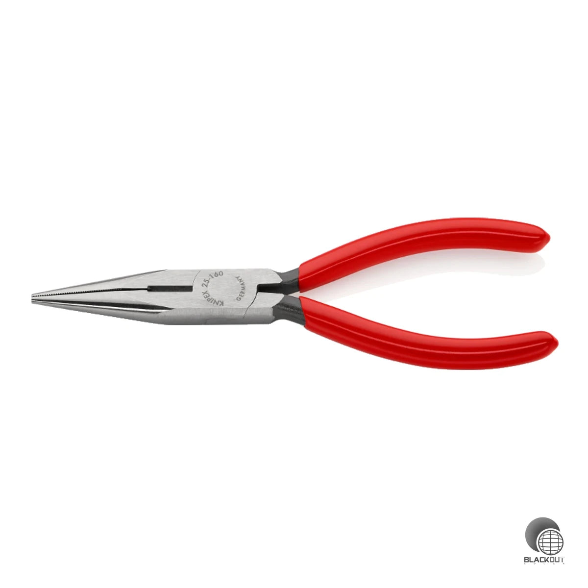 Präzises Greifen und Schneiden in einem: Die Knipex Flachrundzange mit spitz zulaufenden Backen ist das ideale Werkzeug für feinere Arbeiten auch an leicht bis mittelschwer zugänglichen Stellen.
