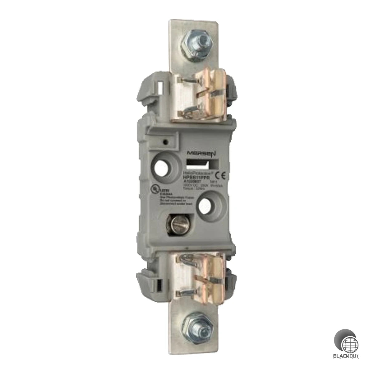 Einpoliges NH-Sicherungsunterteil der Baugröße NH1 für den DC-seitigen Schutz in Photovoltaik-Anlagen bis 1000 VDC. Offene Bauform mit versilberten Kontakten, geeignet für DIN-Schienen- oder Schraubmontage.