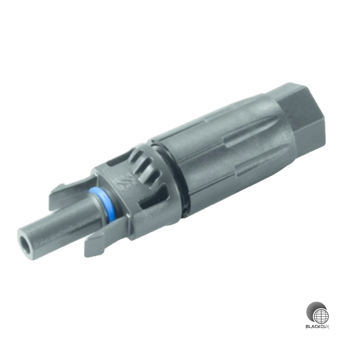 Robustes Buchsengehäuse für Photovoltaik-Anlagen mit TÜV-Zulassung nach IEC 62852. Geeignet für Leiterquerschnitte von 4 bis 6 mm² bei einer Bemessungsspannung von 1500 V DC und bis zu 35 A Nennstrom.