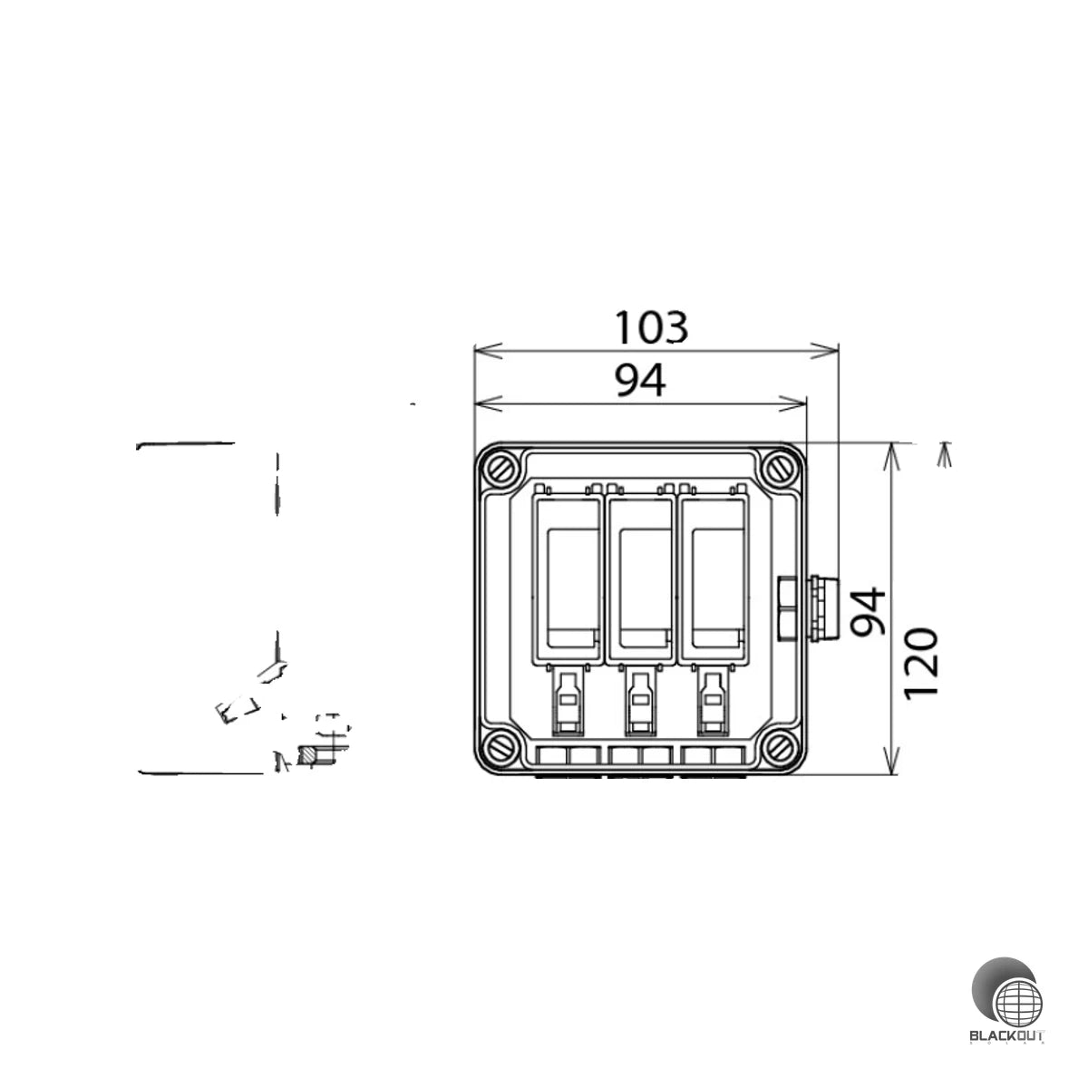 DEHN DEHNcube YPV SCI Überspannungsableiter Typ 2 1MPP 1000V DC IP65