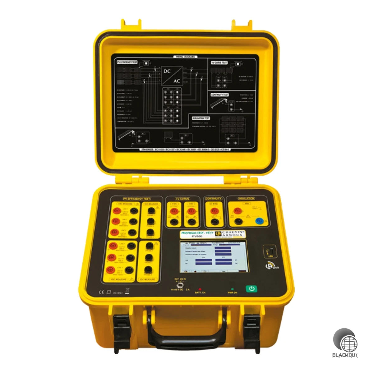 Das FTV500 ist ein professionelles 5-in-1-Multifunktionsprüfgerät für die vollständige Inbetriebnahme, Prüfung und Wartung von einphasigen, dreiphasigen und Multistring-Photovoltaikanlagen bis 1000 V.