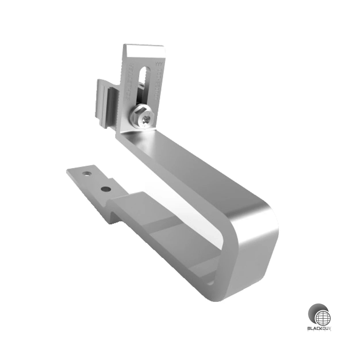 Aluminium-Dachhaken für Systemdächer aus Isolierdachelementen — flexibel kombinierbar mit Schletter ProLine und dem klassischen Schletter Baukastensystem dank drehbarem Multiadapter.