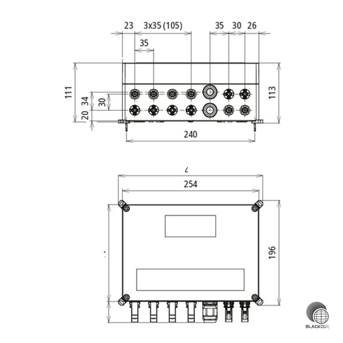 DEHN DEHNcube PV DCU Typ 1+2 1200V 2MPP 2S MC4