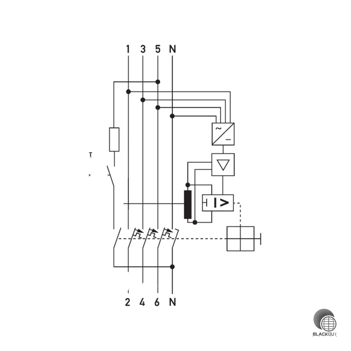 Doepke DRCBO 4 FI/LS-Kombination 25A 0,3A Typ B+ C-Char. 3P+N PV