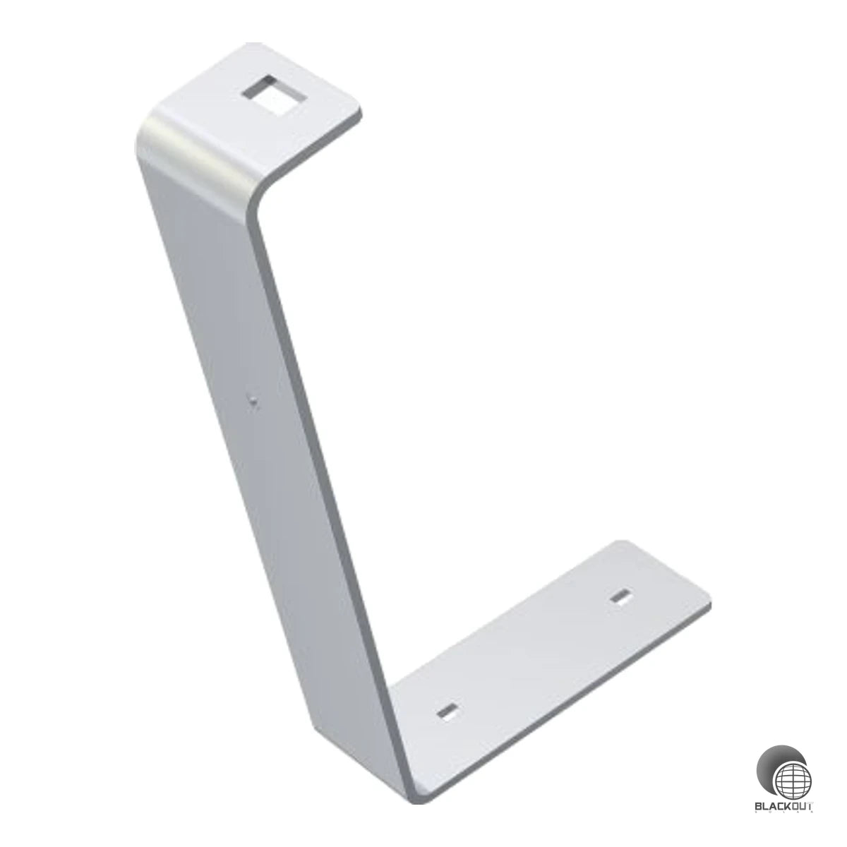 Endfuß für offene Reihenenden im AEROCOMPACT S-Base Flachdach-Montagesystem mit 10° Neigungswinkel. Aus hochwertigem Aluminium gefertigt – leicht, korrosionsbeständig und passend zum Quick-Klick-System.
