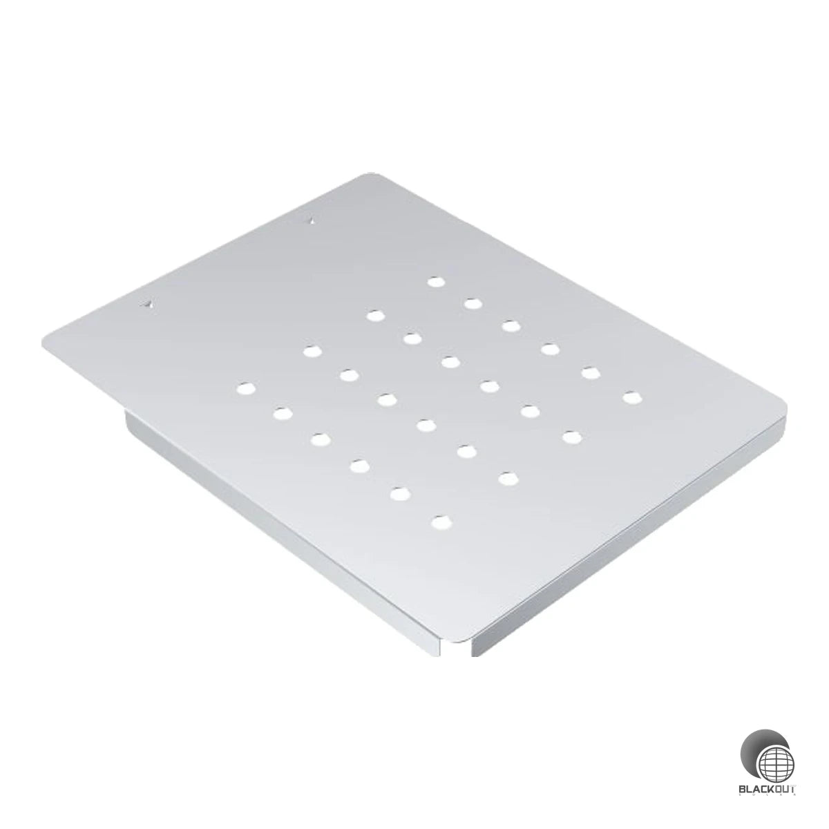 Stützblech für freiliegende XM-F Dachhaken in Hochschneelast-Zonen — aus verzinktem Stahlblech, Format 321,2 × 252,4 × 15,0 mm.