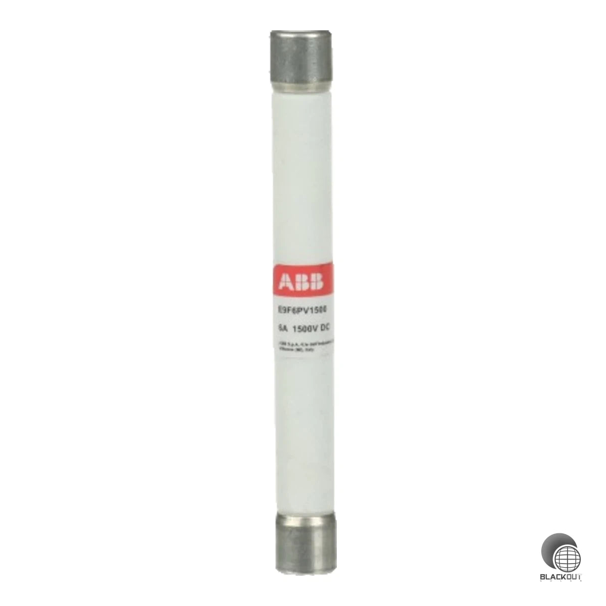 Zylindrische DC-Sicherung der ABB E 9F PV-Reihe, ausgelegt für Gleichstrom-Schaltungen bis 1500 V DC — zuverlässiger Überstromschutz für Photovoltaikanlagen.