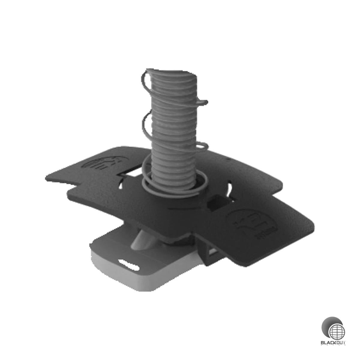 Kompaktes Endklemmen-Set zum sicheren Fixieren von Solarmodulen mit 30 mm Rahmenhöhe auf K2-Montagesystemen — inklusive aller nötigen Befestigungsteile.