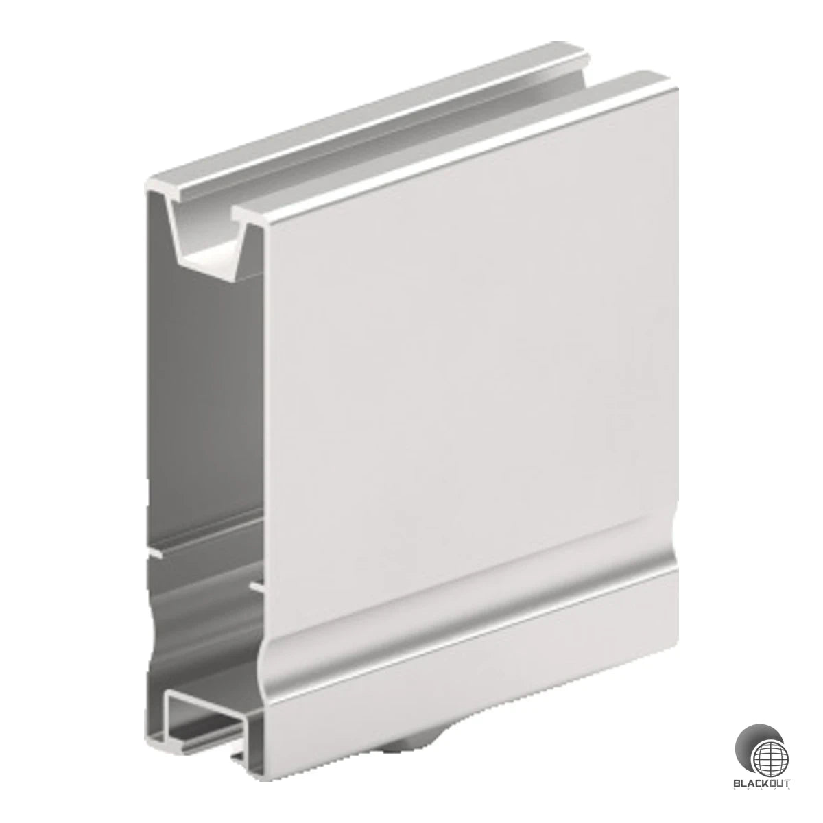 Werkzeugloser Modulaufleger für das Schletter FlatGrid Pro System – montagefreundlich, 100 mm Bauhöhe und nur 130 g leicht.