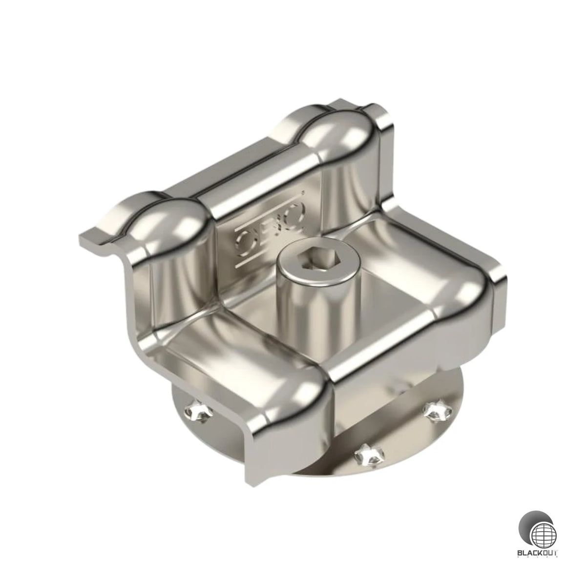 Federvorgespannte Endklemme aus rostfreiem Stahl zum sicheren Befestigen von PV-Modulen auf Trägerprofilen – geeignet für 10 mm Schlitzweite, montierbar mit Innensechskant SW6.
