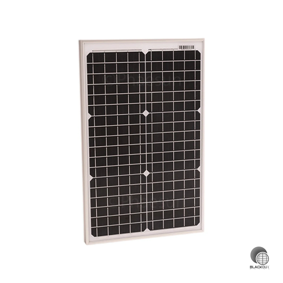 Kompaktes 30-Watt-Monokristallin-Solarmodul für 12-V-Systeme mit robustem doppelwandigem Aluminiumrahmen und IP65-Anschlussdose — zuverlässig auch unter rauen Bedingungen.
