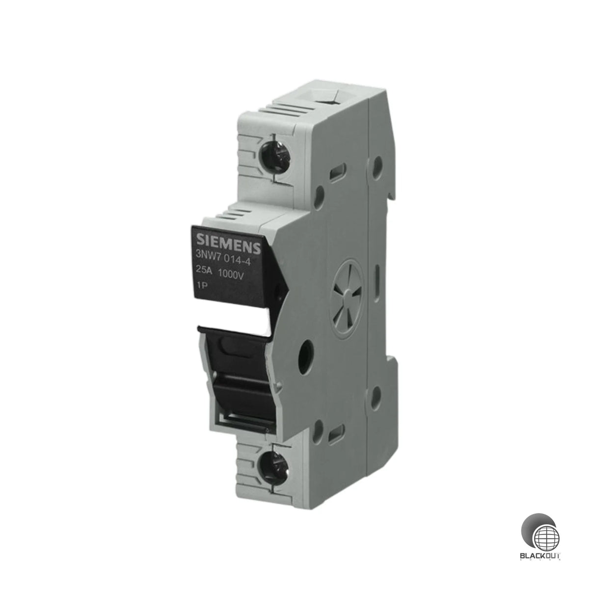Einpoliger Zylindersicherungshalter für PV-Anlagen mit 1000 V DC Bemessungsspannung, 30 A Nennstrom und integriertem LED-Signalmelder zur schnellen Fehlerdiagnose.