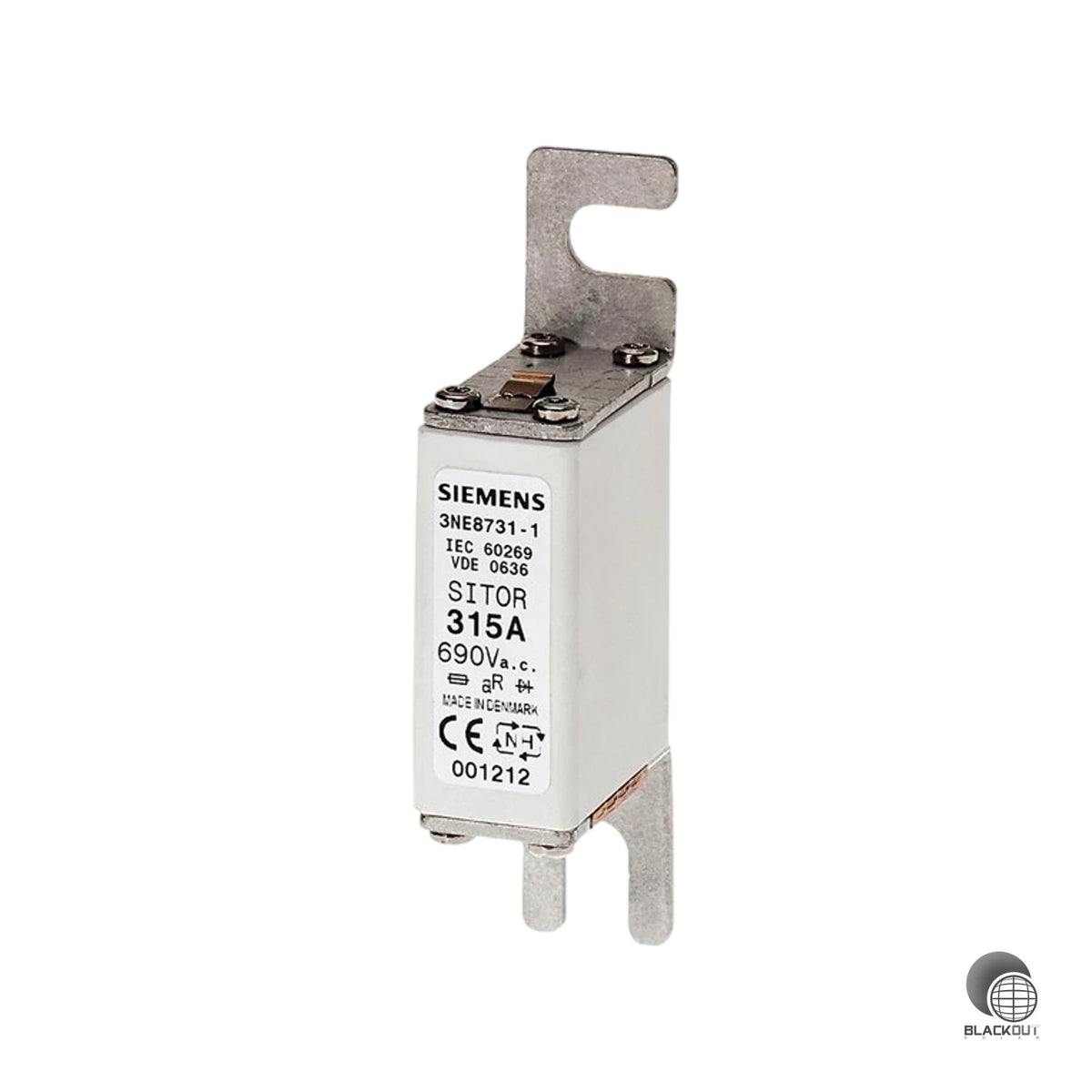 Halbleiterschutz-Sicherungseinsatz der Baugröße NH000 mit superflinker Abschaltcharakteristik für zuverlässigen Schutz von Leistungshalbleitern und elektrischen Anlagen bis 690 V AC.