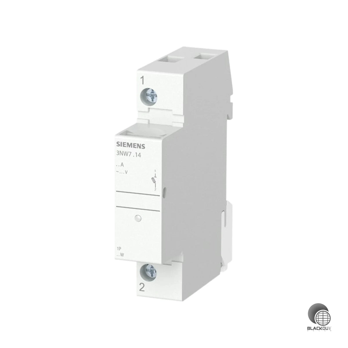Zylindersicherungshalter aus dem Siemens SENTRON-System für den selektiven Schutz von Halbleiterkomponenten – 1-polig, 10×38 mm, bis 32 A und 690 V AC, mit integrierter optischer Defektanzeige.