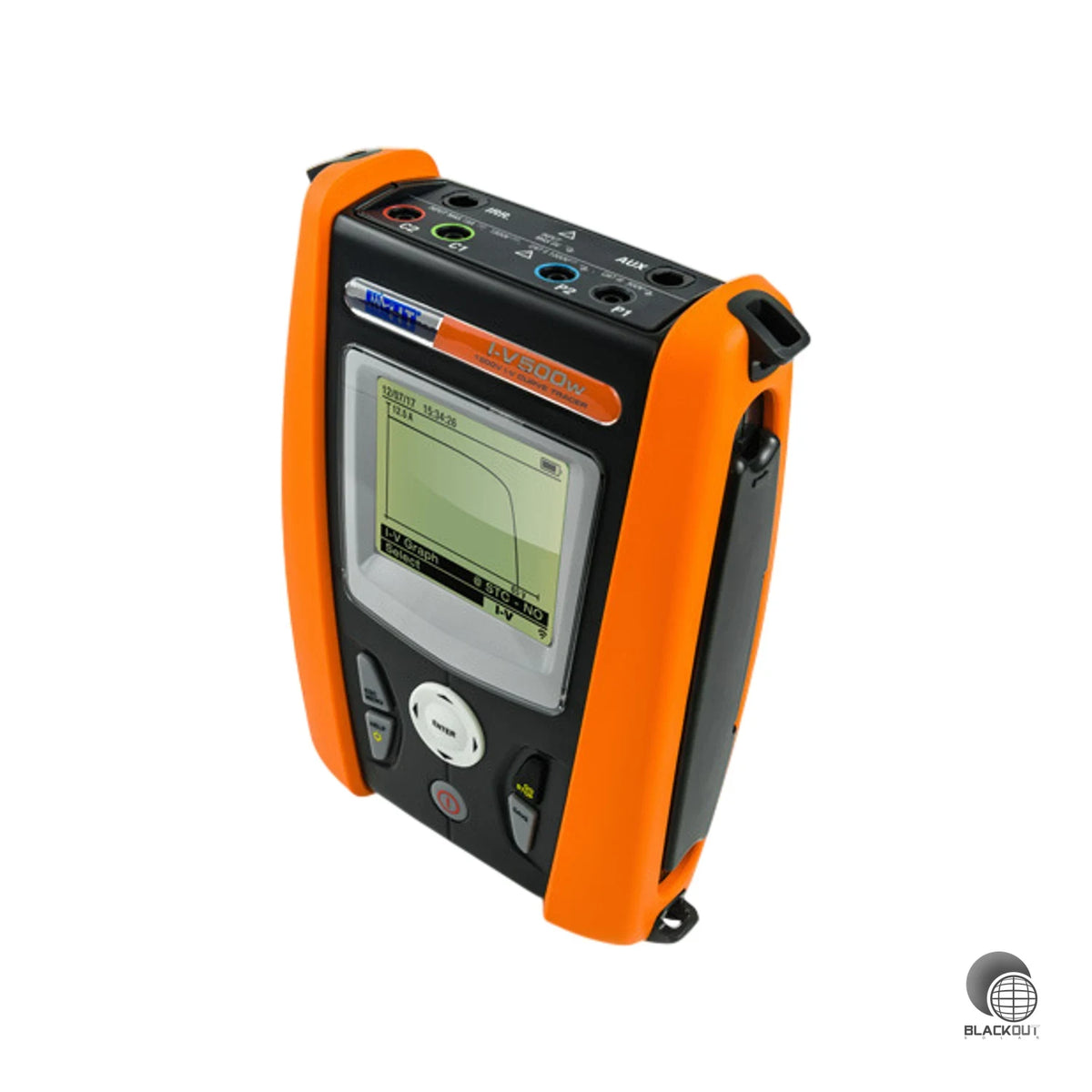 Professioneller Peakleistungs- und Kennlinienanalysator für PV-Module und Strings bis 1500 V DC und 15 A – inklusive WLAN, TOPVIEW-Software und umfangreichem Zubehör.